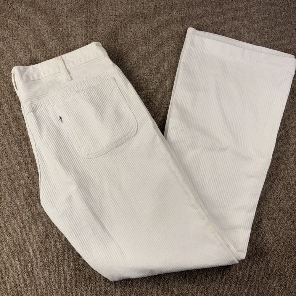 Vintage Levi’s Wide Wale Corduroy Pants White Wide Rib Clasp Closure 36x31